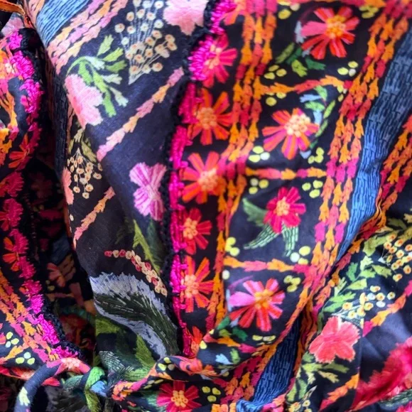 FARM RIO STITCHED GARDEN LONG COVERUP - Picture 16 of 16